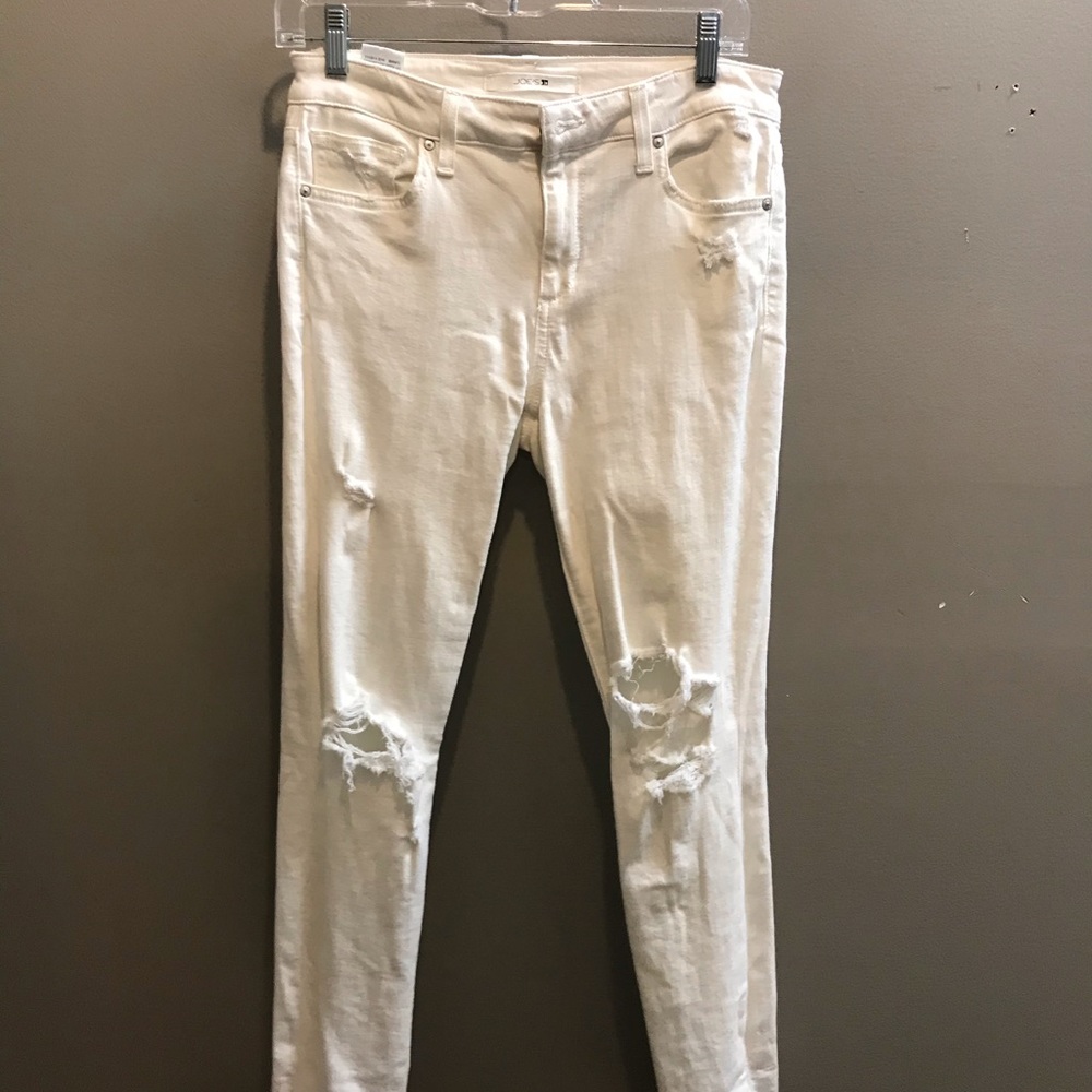 Joe’s white ripped jeans